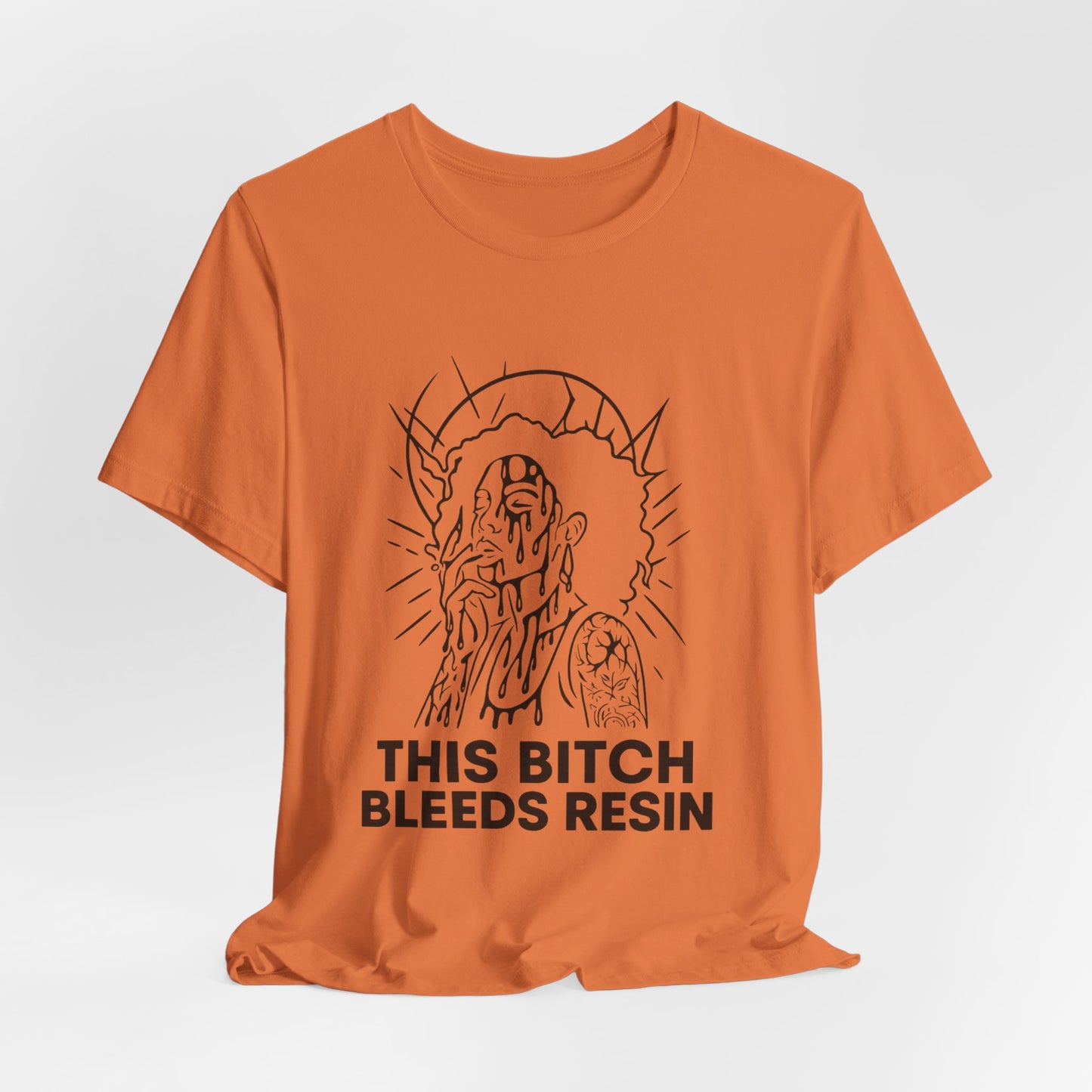 This Bitch Bleeds Resin (T-Shirt) | Garage Grind Graphic Tee | Bumper Karma