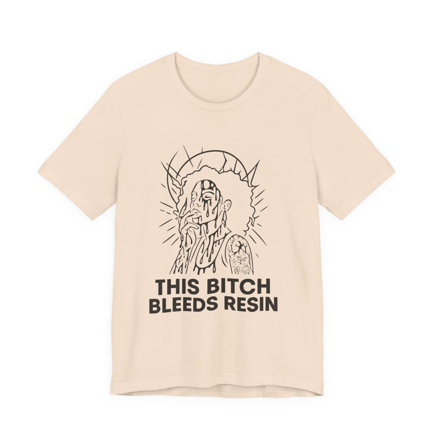 This Bitch Bleeds Resin (T-Shirt) | Garage Grind Graphic Tee | Bumper Karma