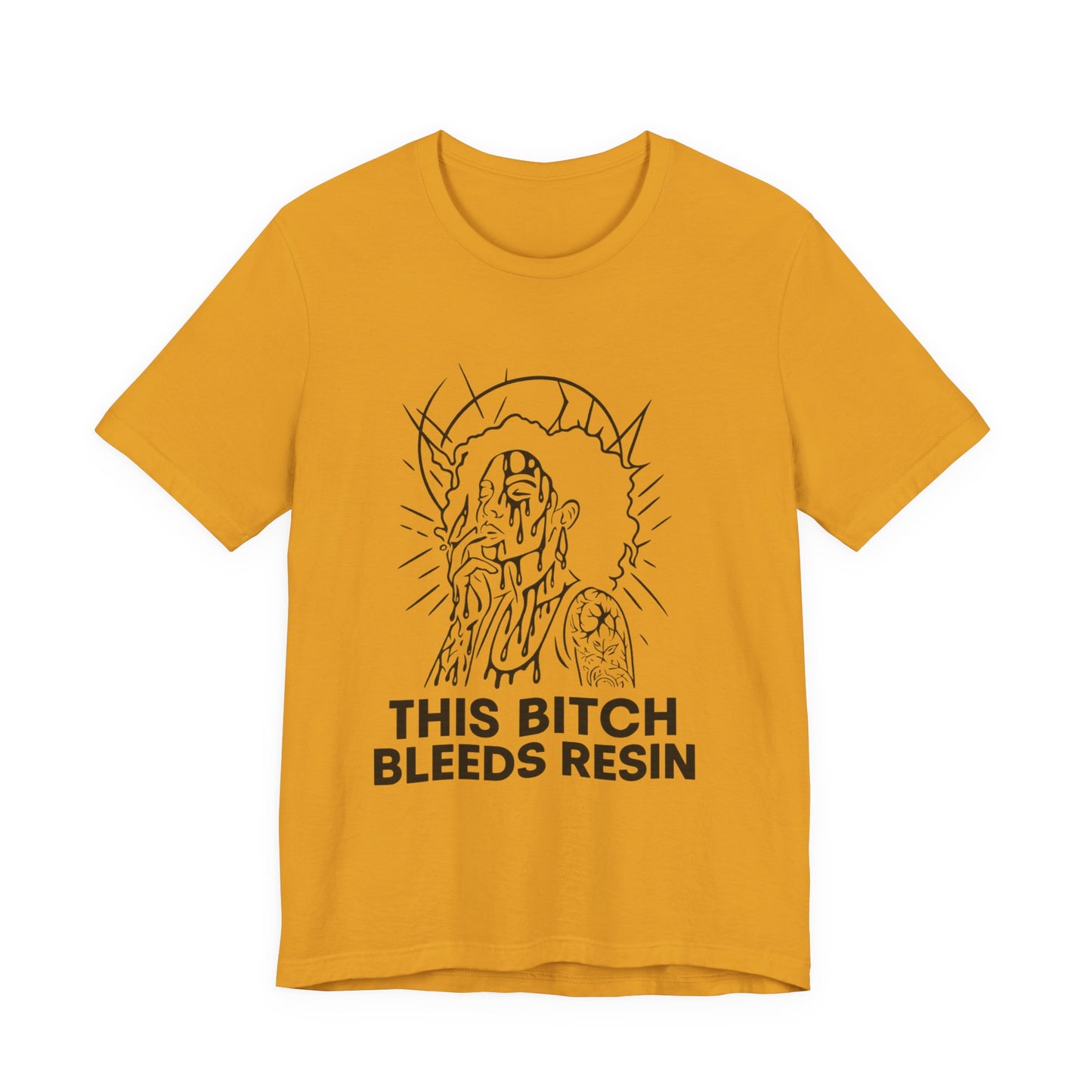 This Bitch Bleeds Resin (T-Shirt) | Garage Grind Graphic Tee | Bumper Karma