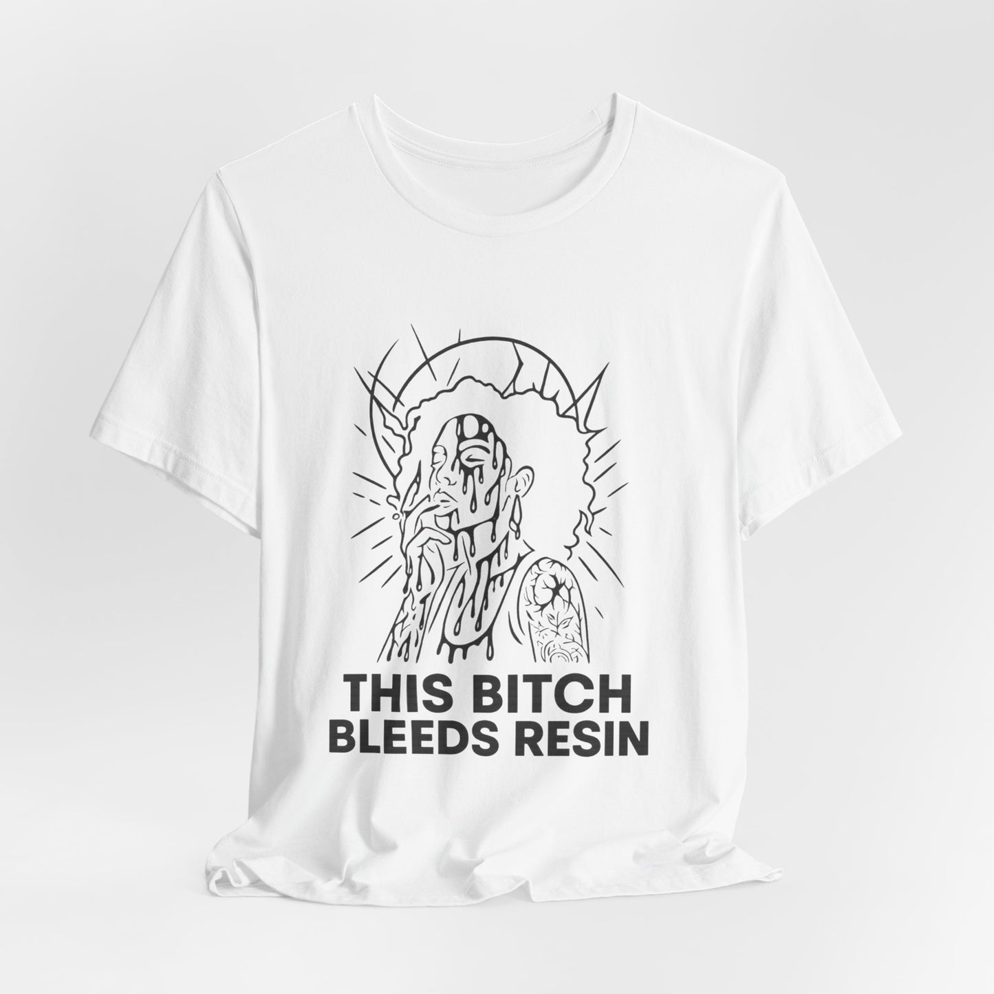 This Bitch Bleeds Resin (T-Shirt) | Garage Grind Graphic Tee | Bumper Karma