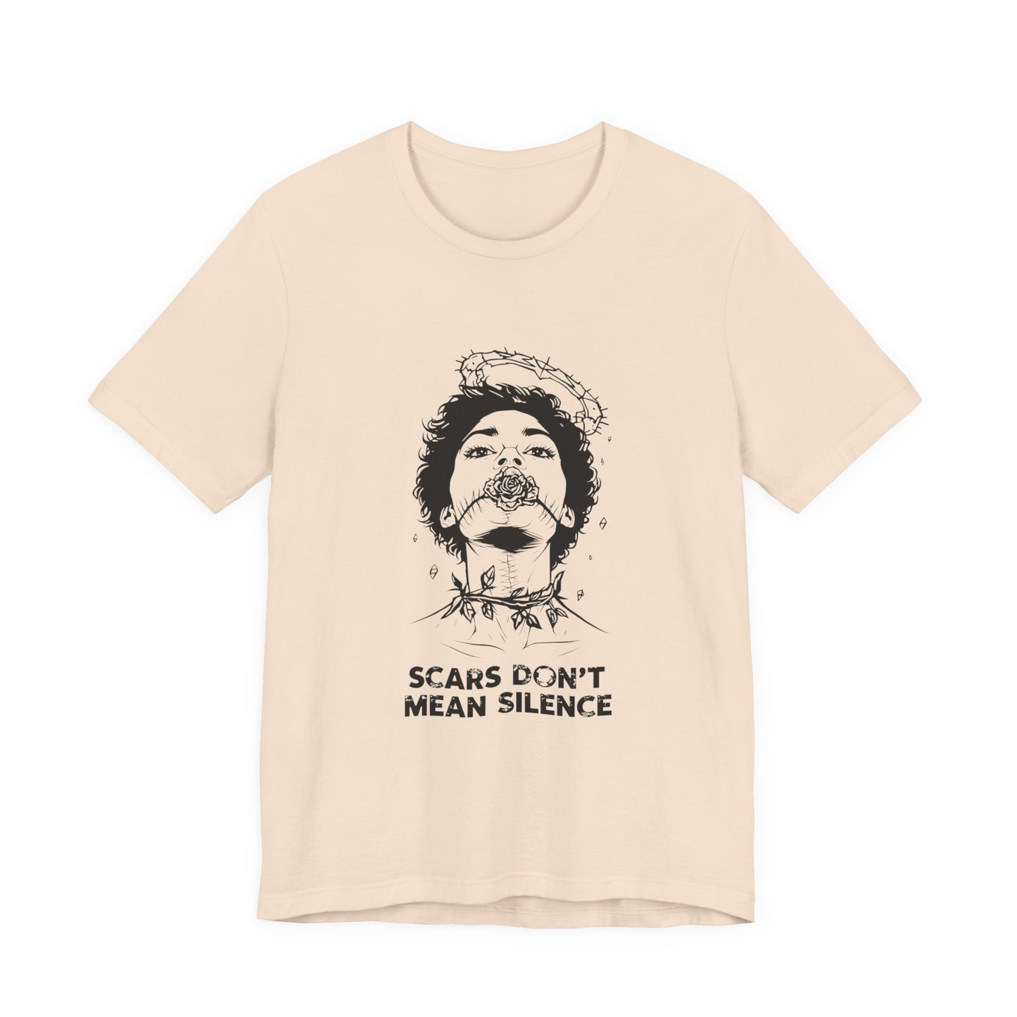Scars Don’t Mean Silence (T-Shirt) | Survivor Strength Graphic Tee | Bumper Karma