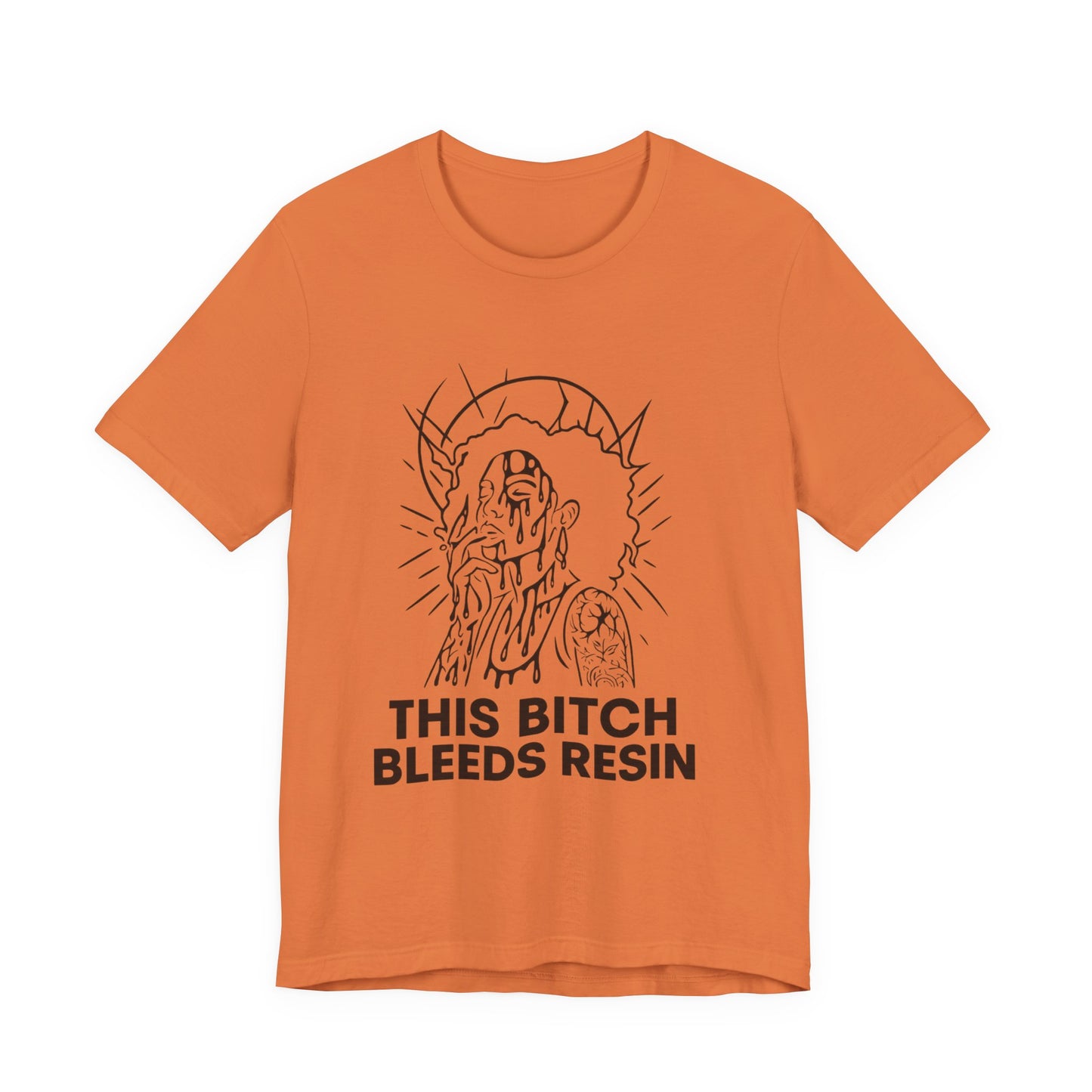 This Bitch Bleeds Resin (T-Shirt) | Garage Grind Graphic Tee | Bumper Karma