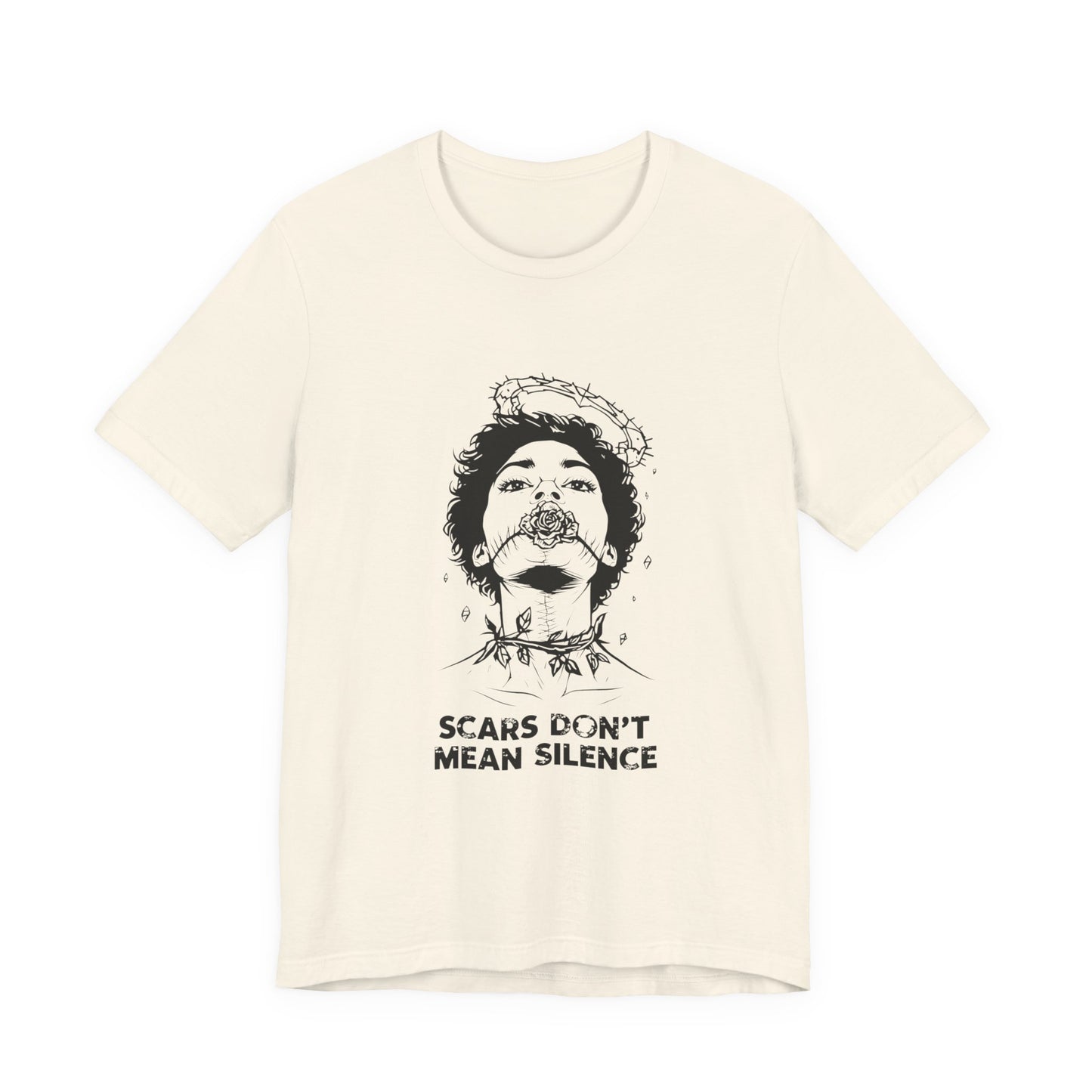 Scars Don’t Mean Silence (T-Shirt) | Survivor Strength Graphic Tee | Bumper Karma