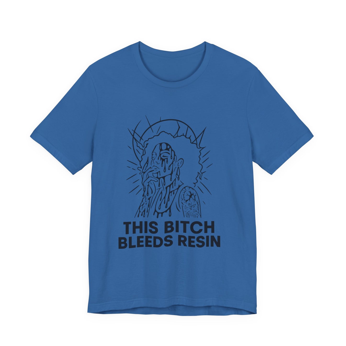 This Bitch Bleeds Resin (T-Shirt) | Garage Grind Graphic Tee | Bumper Karma