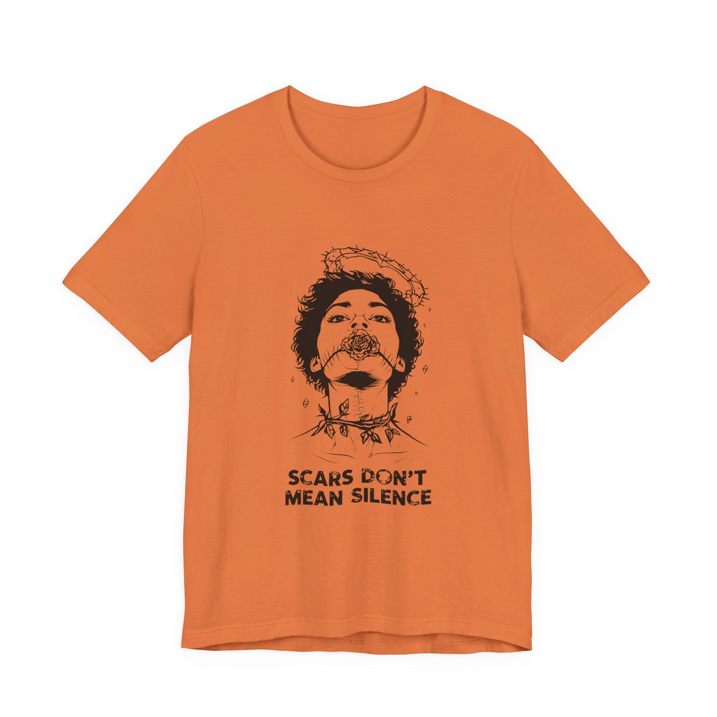 Scars Don’t Mean Silence (T-Shirt) | Survivor Strength Graphic Tee | Bumper Karma