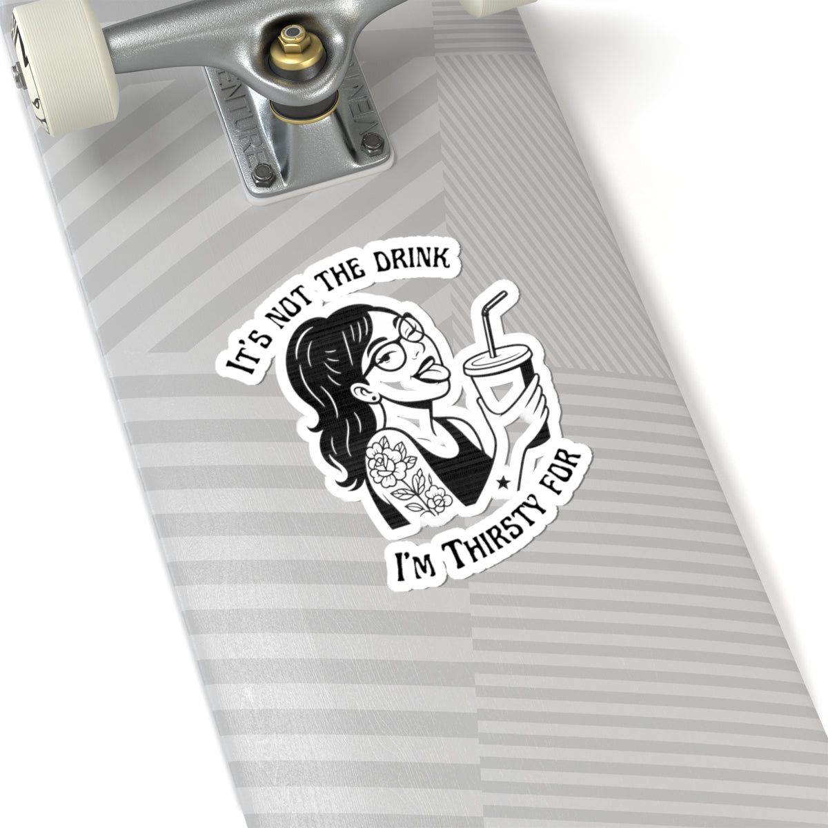 Just Looking For My Straw (Sticker) | Dark Humor Vinyl Decal | Bumper Karma