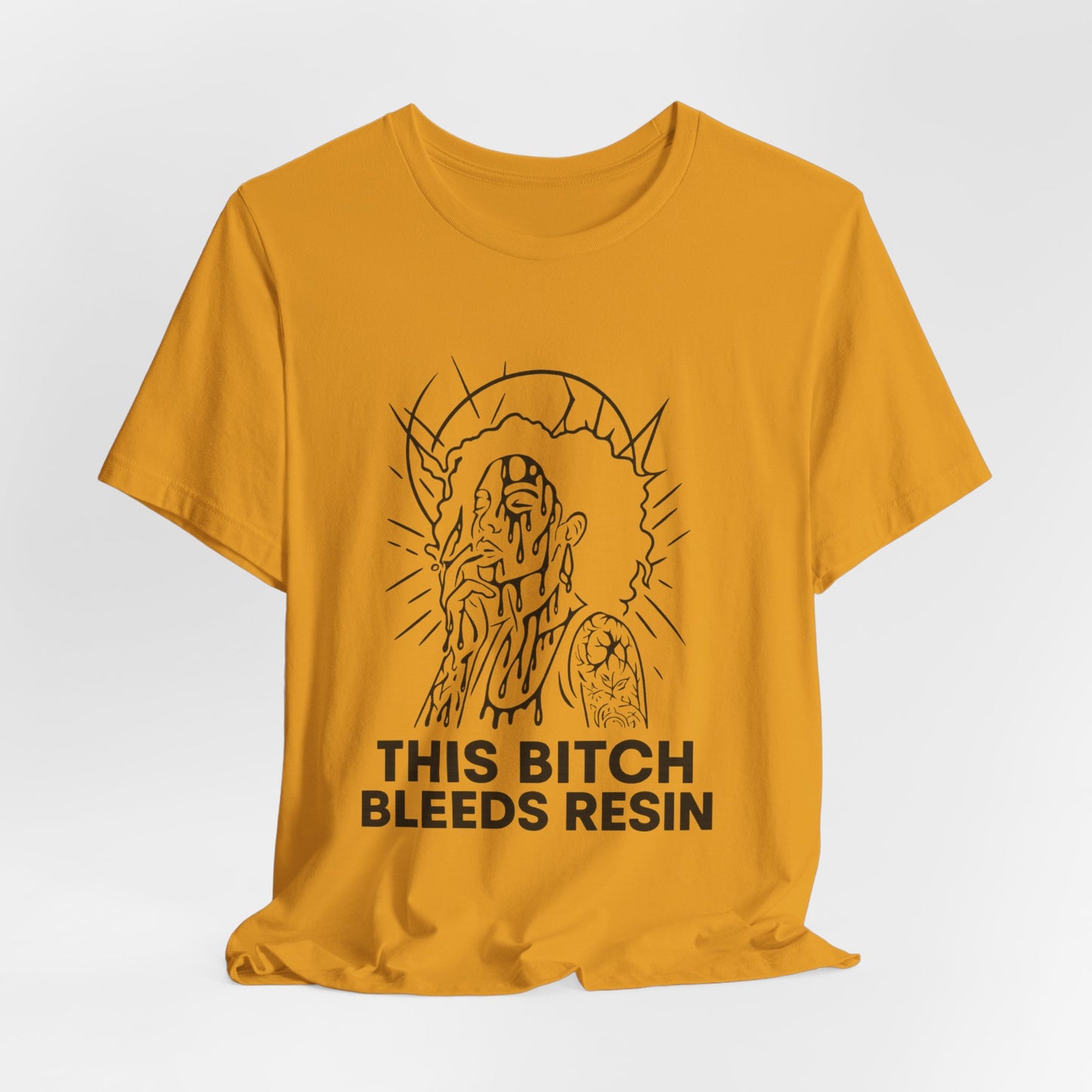 This Bitch Bleeds Resin (T-Shirt) | Garage Grind Graphic Tee | Bumper Karma
