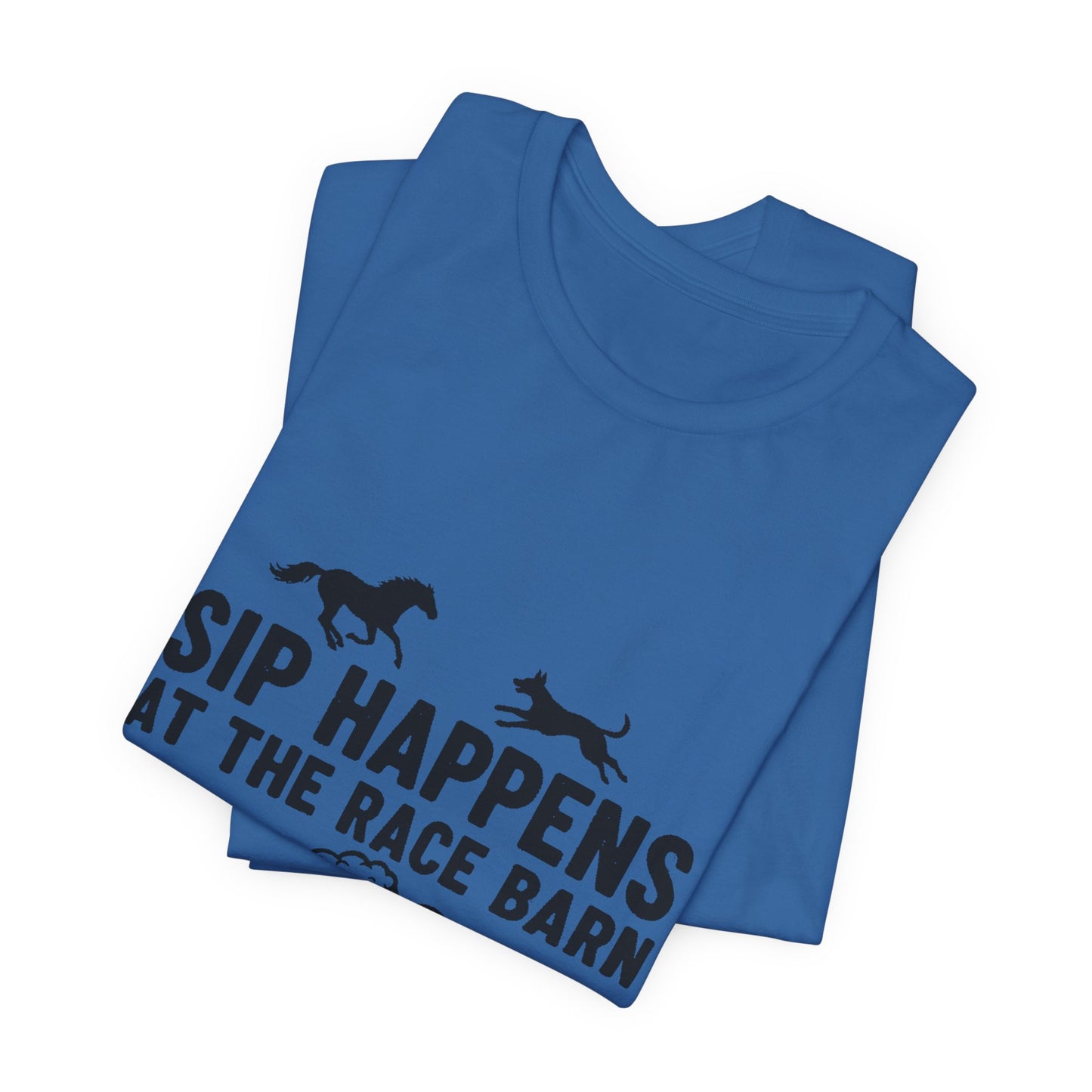Sip Happens at the Race Barn Tee — Horse Racing Beer T-Shirt