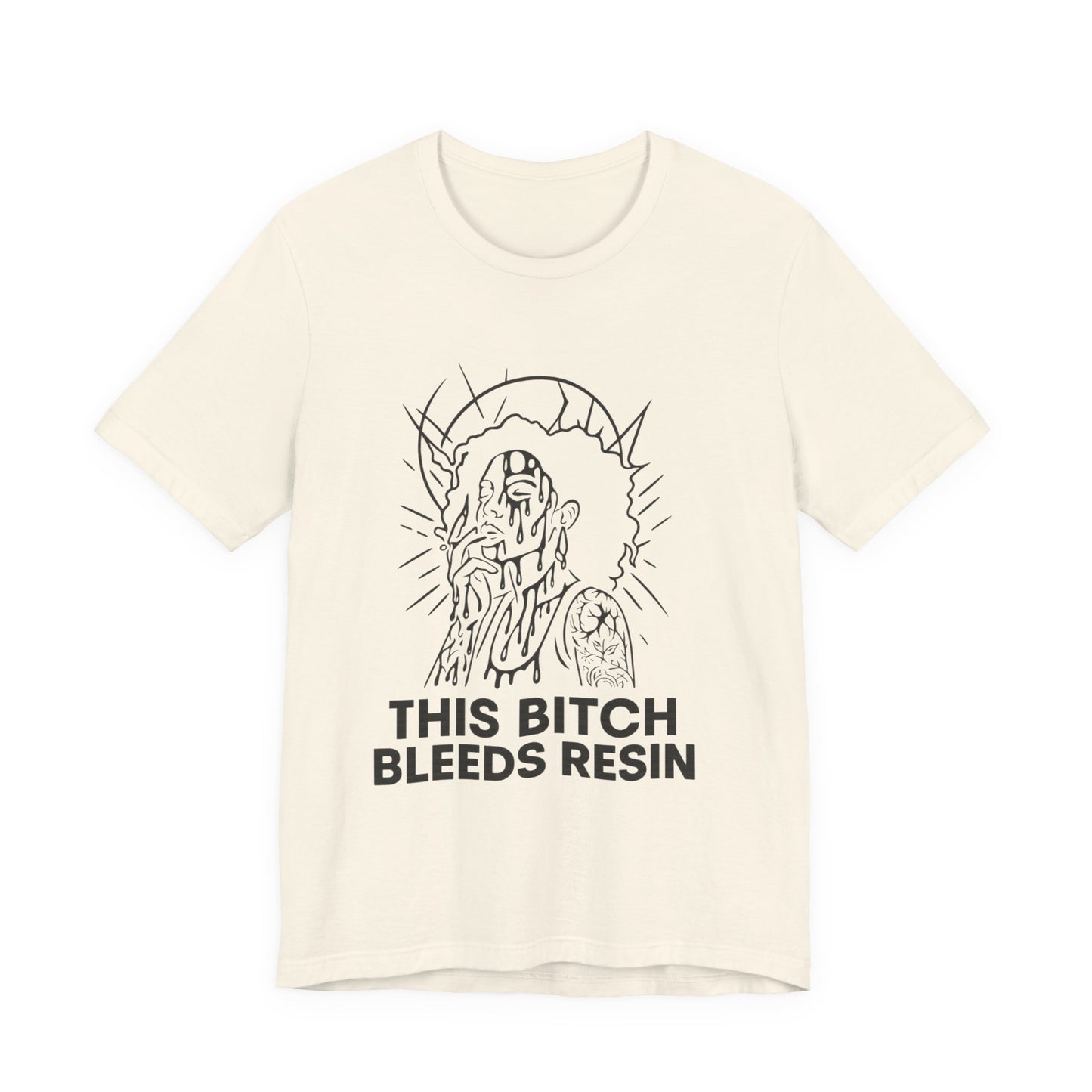 This Bitch Bleeds Resin (T-Shirt) | Garage Grind Graphic Tee | Bumper Karma