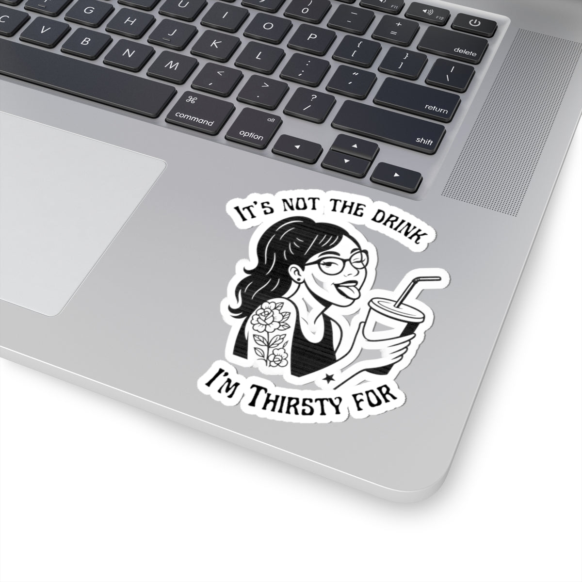 Just Looking For My Straw (Sticker) | Dark Humor Vinyl Decal | Bumper Karma