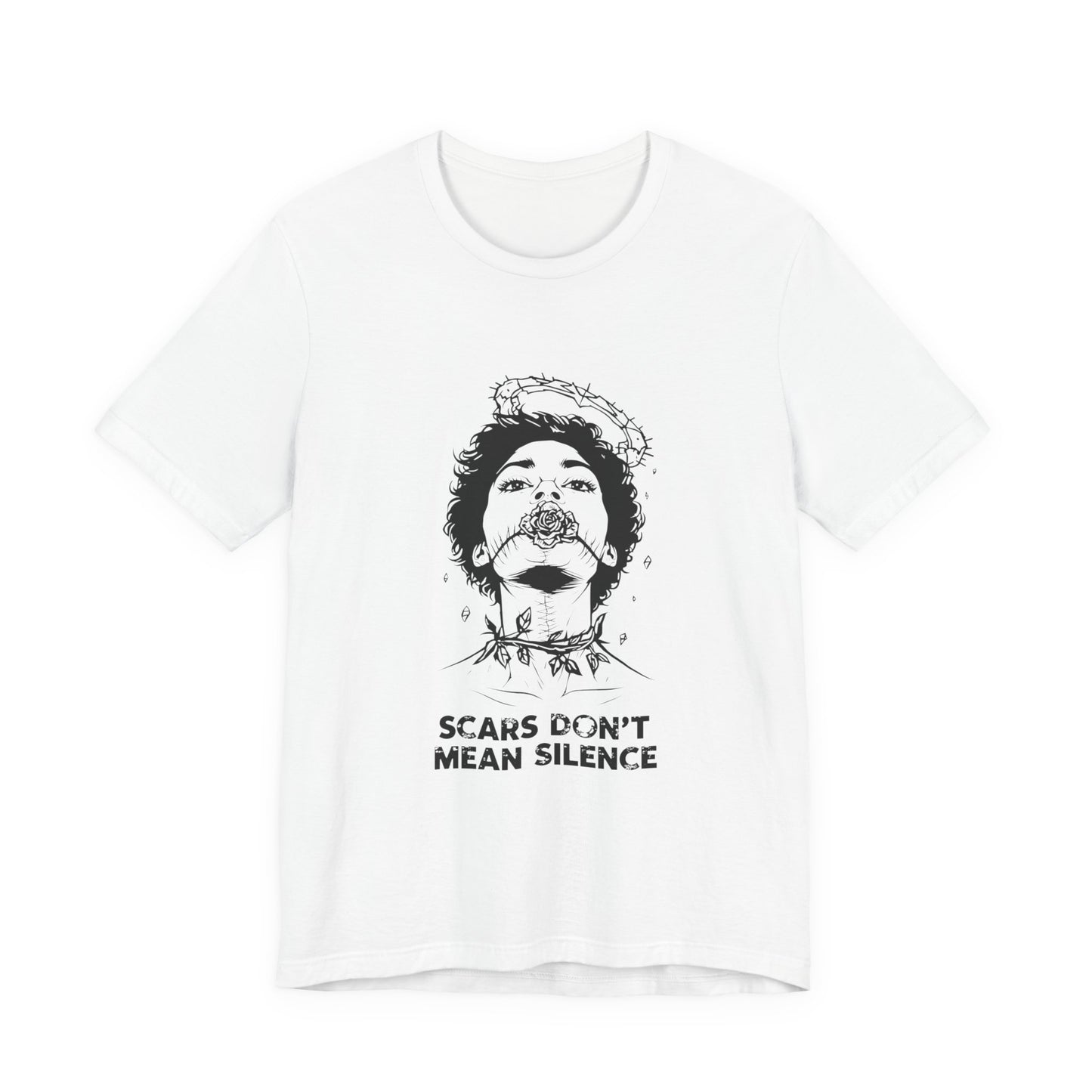 Scars Don’t Mean Silence (T-Shirt) | Survivor Strength Graphic Tee | Bumper Karma