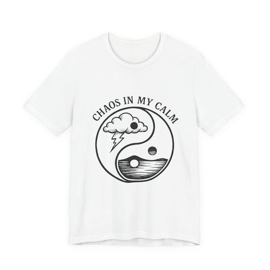 Copy of ⚡🌙 Chaos in My Calm – Yin Yang Storm Tee