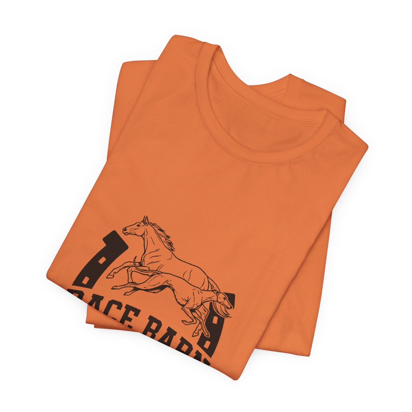 Horse Racing Lover’s Tee – Race Barn Unisex Jersey Short Sleeve Shirt | Western Chaos Graphic Tee | Bumper Karma