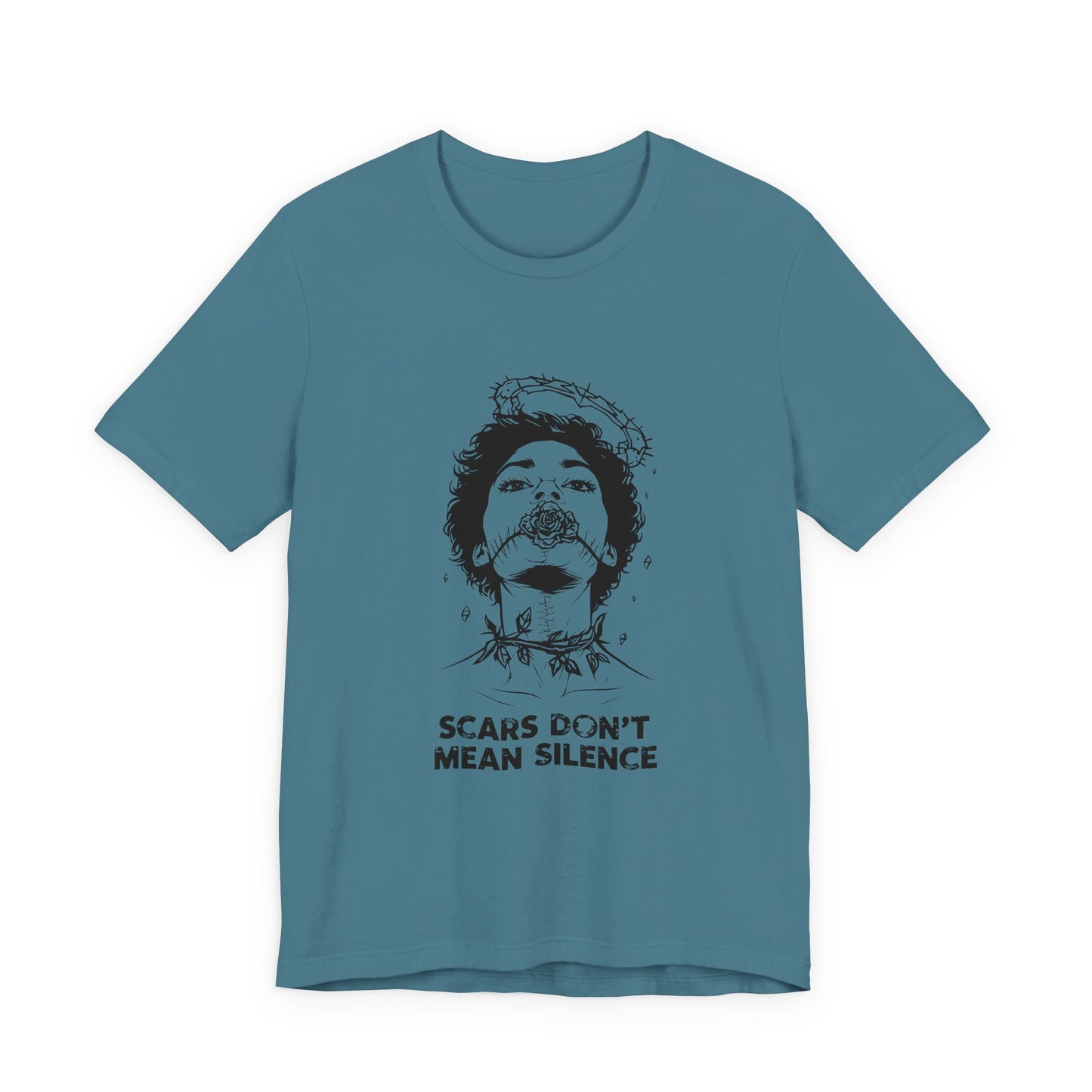 Scars Don’t Mean Silence (T-Shirt) | Survivor Strength Graphic Tee | Bumper Karma
